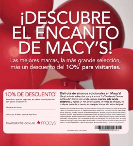 Cuponera Macys