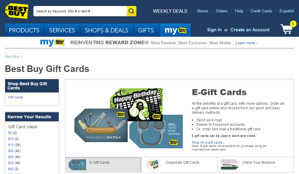 Best Buy Gift Cards