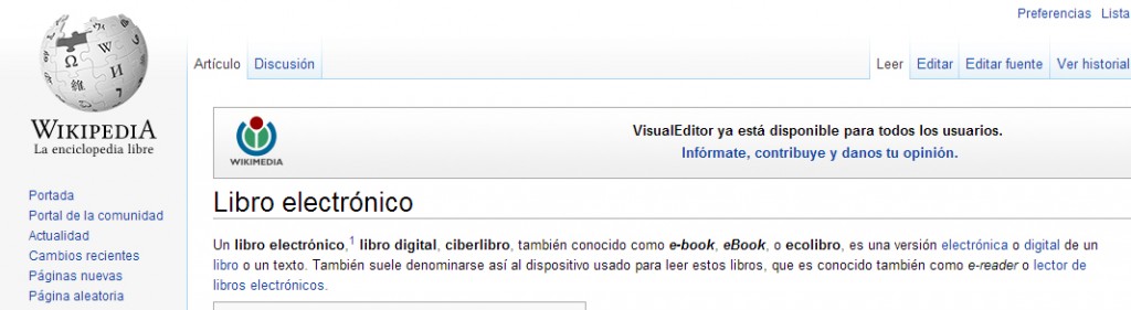 Wikipedia Libro Electronico