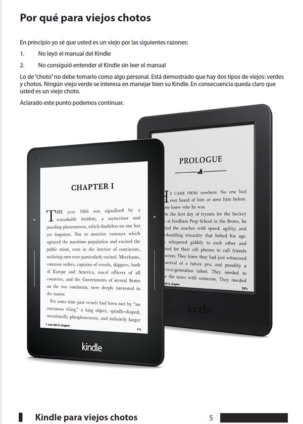 Pantalla Manual Kindle